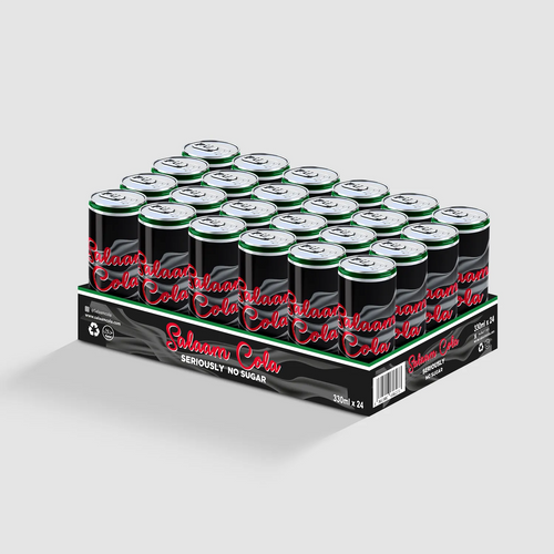 Salaam Cola Seriously No Sugar 330ml 24-Pack